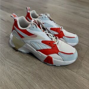 Reebok Red and White Athletic Shoes